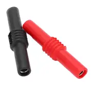10x U22 4mm Banana Plug Coupler PVC Extender Adapter For Electrics Testing 42mm