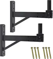 DAGCUXIN Speaker Wall Mount,Wall Speaker Mount,Speaker Wall Mount Bracket for PA Speakers Tilt,Hold up to 100lbs, DX-319 (2 Packs Black)