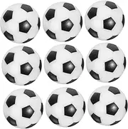 OSOLADY 12 Pcs Mini Table Soccer Balls Black Resin Footballs for Tabletop Game Durable Replacement Balls for Standard Foosball Tables Fun Soccer for Adults