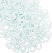 AJOIHASP Pack of 200 Small Hair Bobbles for Girls, Elastic Hair Bobbles, Ponytail, Colourful, Mini Headband for Baby, Toddlers, Girls (White)