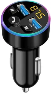 Car FM Transmitter, Bluetooth 5.0 Car Radio Audio Adapter MP3 Player, Car Blueto