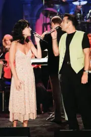 Musical Guests Celine Dion And Clive On Jay Leno 1993 Music Old Photo 2