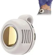 [Bssymay] clip on fan for shirt,Small Clip Fan,Portable Silent Mini Bladeless Electric,Mini Whirlwind for Waist Clip Fan, Suitable for Outdoor & Travel & Office, Travel Accessories (Beige)