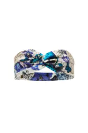 WOVEN TWIST HEADBAND WHITE SIDE OF THE MOON