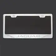 Polish Stainless Steel Fit Jaguar Laser Etched License Plate Frame Screw Cap (for: Jaguar)