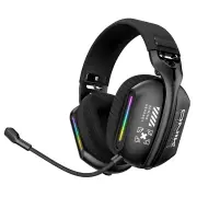 ONIKUMA GT808 Tri-mode Gaming Headset Wireless bluetooth Earphone 40mm Speaker Surround Stereo Sound RGB Light Breathabl