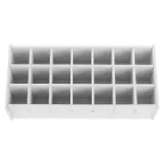Storage Organizer Paint Storage Rack Artists Studio Use Wood 21-slots Pigment Bottle Organization 1Pcs White 34.30X16.00X8.90CM