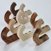 Solid Wood Wall Hooks | Hickory