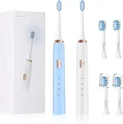 MIDINI Sonic Electric Toothbrush 902 Series: White Blue Adult Electric Toothbrush high-end Electric Toothbrush (Blue+White)