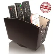 TV Remote Control Holder Caddy Bedside Nightstand Desk Accessory Organizer Spins