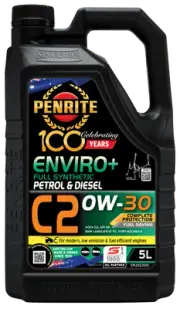 Penrite Enviro+ C2 0W-30 Full Synthetic Engine Oil - 5L (EPLUSC2005)