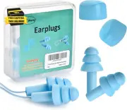 3+2 Pairs Reusable Super Soft Silicone Earplugs, Comfortable Ear Plugs That Can