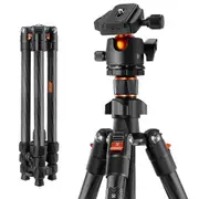 63.78 Inch Carbon Fiber Camera Tripod for Dslr Portable Travel Tripod with 360 Degree Panorama Ball Head Quick Relea