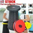 Folding Stool Seat Portable Retractable Telescopic Camping Fishing Travel Chair