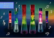 ~❤️LAVA LAMP SPEAKER Rainbow Red Blue Bluetooth Motion Night Light Birthday Gift