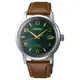 【SEIKO 精工】Presage 經典調酒師機械腕錶-綠面棕色皮錶帶38.5(SRPE45J1/4R35-04A0G)
