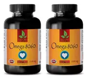 Omega 3 6 9 1000 - OMEGA 8060 3000mg - Lower Cholesterol Levels 2B