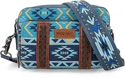 [Montana West] Wrangler Crossbody Bag for Women Boho Aztec Small Clutch Wallet Purse Trendy Shoulder Bag