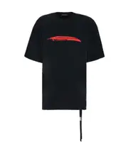 Ann Demeulemeester Logo Printed Crewneck T-Shirt M Black