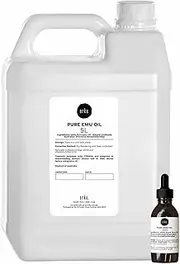 Orku 5L Pure Emu Oil + Bonus 25ml Bottle - Australian Dromaius Novaehollandiae