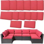 14Pcs Outdoor Cushion Covers 24 X 24 Replacement Patio Furniture Bench/Settee Sl