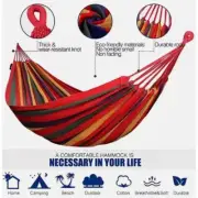 Portable Outdoor Garden Camping Hammock: Durable, Tree Straps, Travel Bag