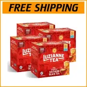 Unsweetened Black Iced Tea Bags - Family Size 100ct, Pack of 4 - 400 Total Bags