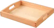 Gadpiparty Box Tray Wood Cupcake Holder Jewelry Display Tea/Drink Platter Storage Container Couch Table Kids Toy Storage Organizer Japanese Jewelry Crafts Container Rural Sand Table Child