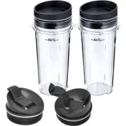 Water Bottle with Lid 16oz Plastic Juicer Cup with Lid Blender Cups Personal