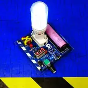 Emergency Lighter Joule Thief 3,7volt Dimmable & Rechargeable micro usb 5volt