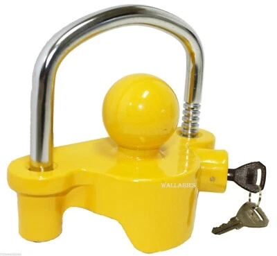 HD 1-7/8" 2" 2-5/16 Cast Steel universal coupler lock Trailer Hitch Lock