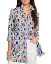 Nic+Zoe Social Circles Tunic Blouse