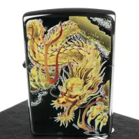 在飛比找momo購物網優惠-【Zippo】日系~Bright Art-和柄龍圖案彩印加工