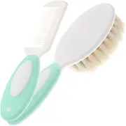 HANABASS 1Set Care Wool Shampoo Brush and Comb Natural Scalp Massage Tool for Boy Girl Soft Bristle Brush and Comb for Healthy Hair Growth Bath Cleaning Brush and Shower Scrubber