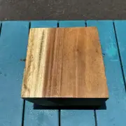 Reclaimed Hawaiian Monkey Pod Turning Blank Live Edge 7 3/4”x7 3/4”x3 3/4”