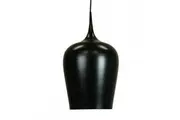 Ernani Metal Wine Glass Cord Drop Pendant Light Lamp High Gloss Finish- Matte Black.