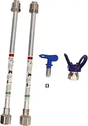 2 PCS Spray Extension Rod, G7/8 14 Stainless Steel Sprayer Tip Extension Pole Replacement, Extension Pole for Home (Zilver)