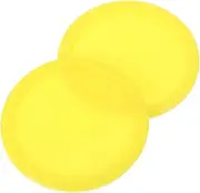 Kisangel 2pcs Hockey Table Accessories Air Hockey Table Accessories Pucks Replacement Training Pucks Yellow Plastic