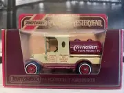 Matchbox Car Models of Yesteryear Y3 1912 Model T Ford Tanker Carnation Farm