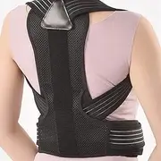 Steel Bone Shoulder Corrector Spine Back Brace Support Band Belt Adjustable Humpback Women
