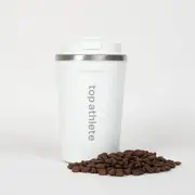 [Top Athlete] Reusable Coffee Cup White | 380ml - 13oz
