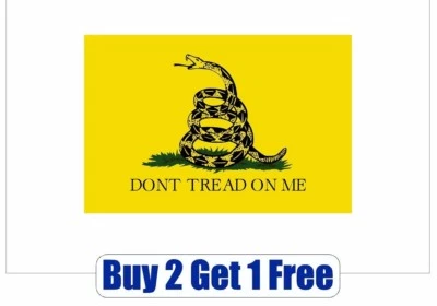 Don't Tread On ME - Gadsden Flag Bumper Sticker - USA - Patriot - GoGoStickers