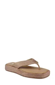 ZIGI Rosmery Platform Flip Flop in Beige Suede at Nordstrom, Size 11