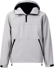 VICALLED 1/4 Zipper Men's Lightweight Waterproof Hooded Rain Jacket. Size Small