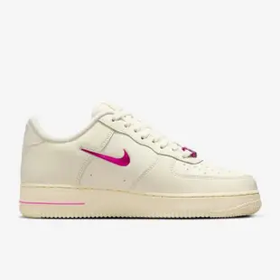 【NIKE 耐吉】休閒鞋 女鞋 男鞋 運動鞋 AF1 WMNS AIR FORCE 1 07 SE 米白桃 FB8251-101(2W5533)