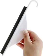 Tiny Bathroom Shower Mirror Squeegee with Hanging Hook, Silicone Mini Kitchen...