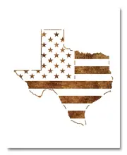 Texas Stencil - Reusable Color, Draw, Paint Custom Stencil Art