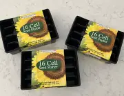 (3) 16 Cell American Seed Seedling Starter Trays, 48 Cells Total