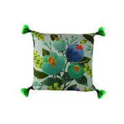 Maine & Crawford Cordelia 45x45cm Cottage Floral Cushion w/ Tassel