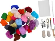 Holibanna 1Set DIY Needle Felting Kit of Felt Crafts Tools Accessories for Adults Includes Felting for Creative Crafts Easy to Use Craft Kit for Imagination Hands